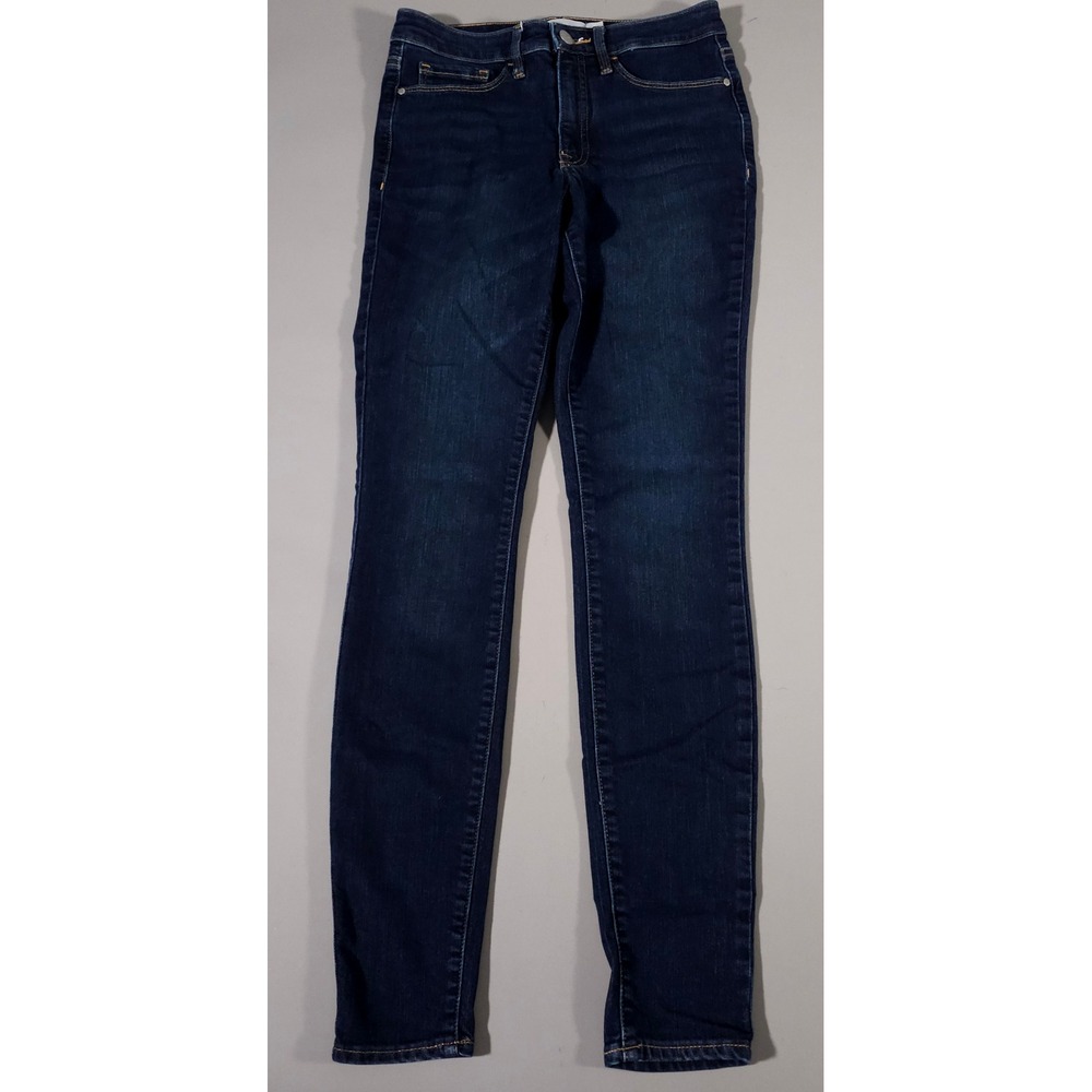 Athleta Sculptek Skinny‎ Jeans Womens 4T Dark Blue Tall Stretch Denim